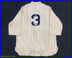 BABE RUTH Signed New York Yankees Mitchell & Ness 1927 Vintage Wool Jersey
