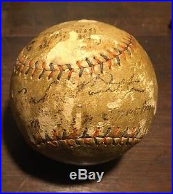 BABE RUTH autographed baseball Spring training MARCH 1927 St Petersburg Florida