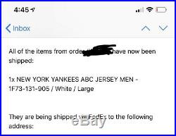 BAPE x Mitchell & Ness Camo New York Yankees Jersey, LARGE, ORDER CONFIRMED