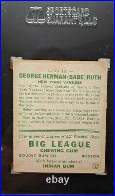 Babe Ruth 1933 Goudey #181 Vintage Classic Yankees Baseball Card PSA 2 GOOD