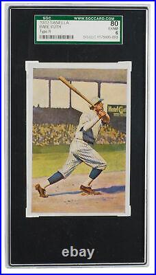 Babe Ruth 1933 Sanella New York Yankees Type 2 Baseball Card EX-NM 6