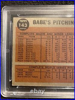 Babe Ruth Antique Baseball Card GMA 4.5 Vintage 1962 Topps New York Yankees NYC
