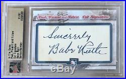 Babe Ruth Autograph 2014 In The Game New York Yankees Signed Cut Auto #d 1/1