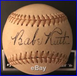 Babe Ruth Autographed Baseball