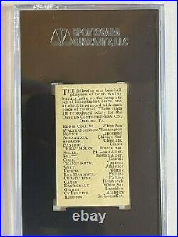 Babe Ruth Card 1921 Yankee's Rookie Card (Highest Graded Card in the World!)