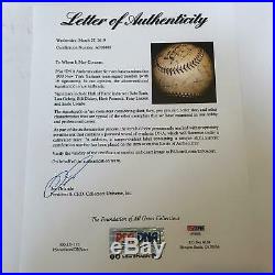 Babe Ruth & Lou Gehrig 1930 New York Yankees Team Signed Baseball PSA DNA COA