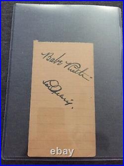 Babe Ruth & Lou Gehrig Autograph Authentic Signature New York Yankees MLB NYY