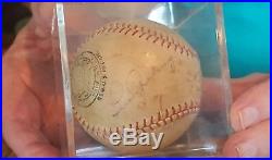 Babe Ruth & Lou Gehrig Autographed Baseball Authenticated