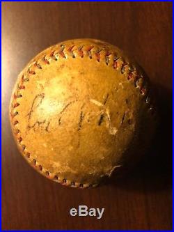 Babe Ruth Lou gehrig Signed Autographed Baseball Ball Hof Yankees Vintage RARE