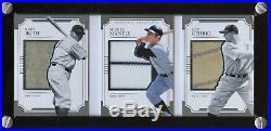 Babe Ruth Mickey Mantle Lou Gehrig National Treasures 1/3 Jersey Booklet Yankees
