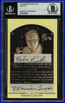 Babe Ruth Signed Handwriting BGS BAS Authentic Unopened Sealed Box