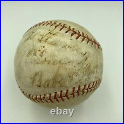Babe Ruth Single Signed Autographed 1930's Baseball With JSA COA