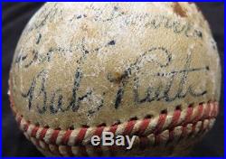 Babe Ruth Single Signed Autographed Baseball PSA 1947 Signature Yankees HOF