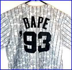 Bape Mitchell & Ness NY Yankees Jersey Shirt Mens S Cooperstown Collection EUC