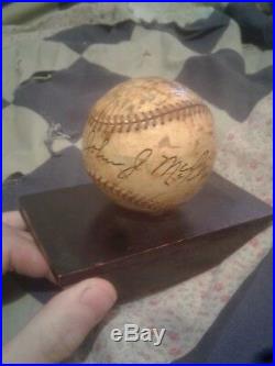 Baseball 1928 World series. Autographs Babe Ruth, John McGraw, Nick Altrock