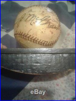 Baseball 1928 World series. Autographs Babe Ruth, John McGraw, Nick Altrock