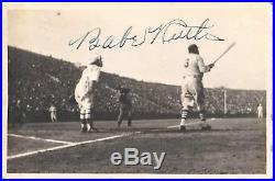 Beautiful Babe Ruth Signed 1934 Tour Of Japan Original Photo PSA DNA & JSA COA