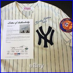 Beautiful Mickey Mantle #7 Signed Authentic 1952 New York Yankees Jersey PSA DNA