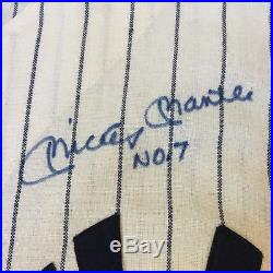 Beautiful Mickey Mantle #7 Signed Authentic 1952 New York Yankees Jersey PSA DNA