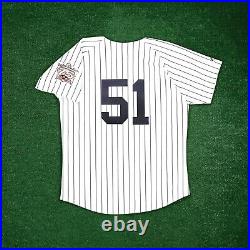 Bernie Williams 1998 New York Yankees Yankee Stadium 75th Cooperstown Jersey