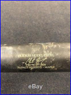 Clint Frazier New York Yankees Authentic Game Used Victus Bat (cracked)