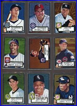 Complete Set (110) 2001 Topps Heritage Chrome Baseball with Derek Jeter /552
