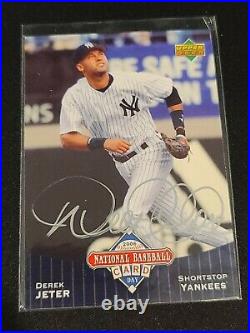 DEREK JETER SIGNED 2006 UD Autographed HOF New York Yankees
