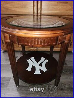 Danbury Mint New York Yankees Stadium End Table Stadium Wood Drawer 2006 MANCAVE