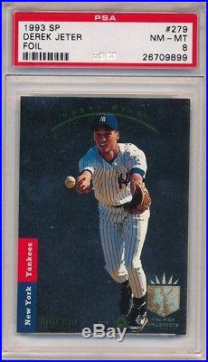Derek Jeter 1993 Sp Foil #279 Rc Rookie Card New York Yankees Psa 8 Nm-mt