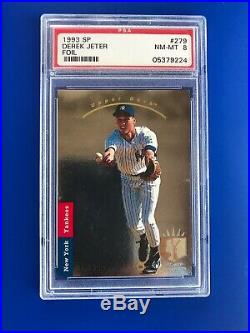 Derek Jeter 1993 Sp Foil #279 Rc Rookie Card New York Yankees Psa 8 Nm-mt