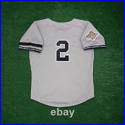 Derek Jeter 1996 New York Yankees Cooperstown Men's Grey World Series Jersey