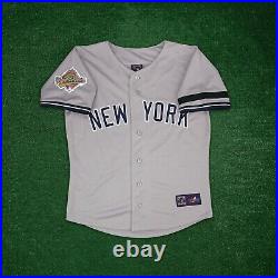 Derek Jeter 1996 New York Yankees Cooperstown Men's Grey World Series Jersey