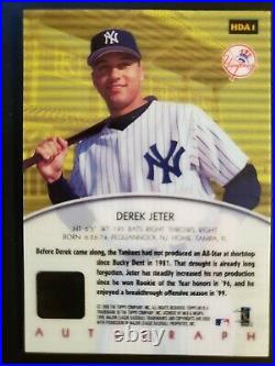 Derek Jeter 2000 Topps Hd #hda1 Auto Sp Autograph New York Yankees Rare