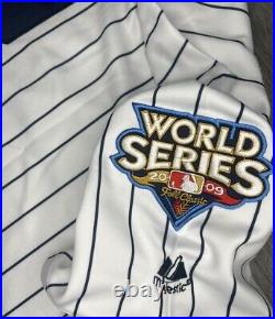 Derek Jeter 2009 New York Yankees World Series Cooperstown Jersey Men's Large