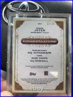 Derek Jeter 2022 Topps Gypsy Queen On Card Autograph New York Yankees