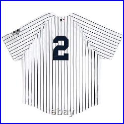 Derek Jeter #2 Majestic Authentic New York Yankees Home Jersey Mens XL 48 2009