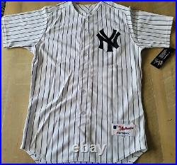 Derek Jeter Authentic Yankees Pinstripe signed jersey (MLB Auth) Signed on back