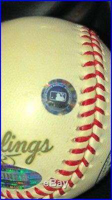 Derek Jeter Autographed 2000 Subway World Series Ball WithYanks and Mets Logos-MLB
