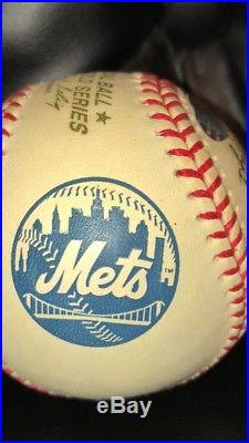 Derek Jeter Autographed 2000 Subway World Series Ball WithYanks and Mets Logos-MLB