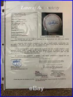 Derek Jeter Autographed Baseball New York Yankees JSA Certified