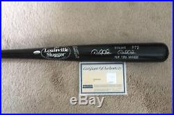 Derek Jeter Autographed Bat MLB & Steiner Holo COA Game Model P72 NY Yankees