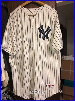 Derek Jeter Autographed New York Yankees Home Pin Striped Jersey! Steiner COA