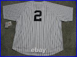 Derek Jeter New York Yankees Big & Tall Majestic 2009 Pinstripe Replica Jersey