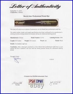 Derek Jeter New York Yankees Game Used Bat 1996 Rookie Season PSA Authenticated