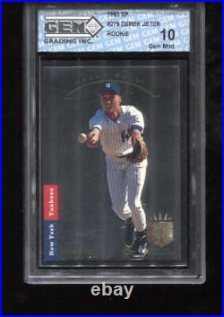 Derek Jeter RC 1993 SP Foil #279 New York Yankees Rookie GEM MINT 10