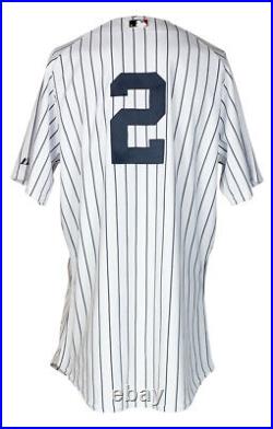 Derek Jeter Signed New York Yankees Majestic Authentic Baseball Jersey Steiner