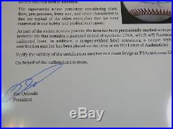 Derek Jeter Signed Rawlings American League Baseball (Budig) PSA/DNA