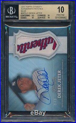 Derek Jeter (yankees) Authentic Patch Auto 2017 Topps Dynasty 1/1