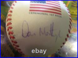Don Mattingly New York Yankees 2001 ws mlb signed autographed baseball