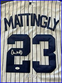 Don Mattingly Signed Auto Autographed New York Yankees Jersey JSA COA